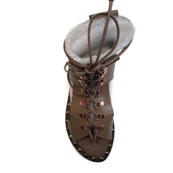 Ivy Kirzhner SKYLAR Studded Leather Lace-Up Sandals Gladiator Womens Size 6.5 - Picture 3 of 10